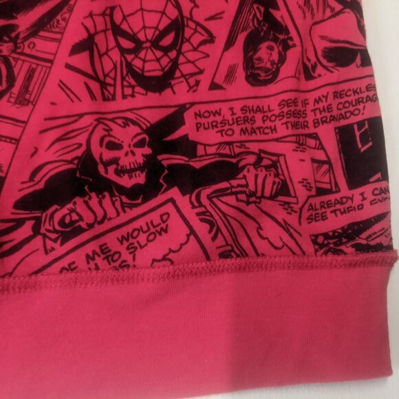 Marvel Comic Heroes Reversible Sweatshirt Red and Black *Size Youth XL/Adult S - Picture 10 of 16